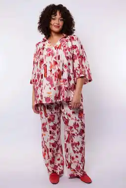 Wehkamp Exxcellent regularwaist casual broek rood aanbieding