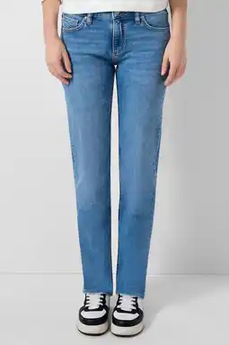 Wehkamp QS flared jeans medium blue denim aanbieding