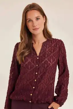 Wehkamp Didi blouse donkerrood aanbieding