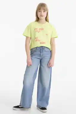 Wehkamp Me & My Monkey wide leg jeans blauw aanbieding