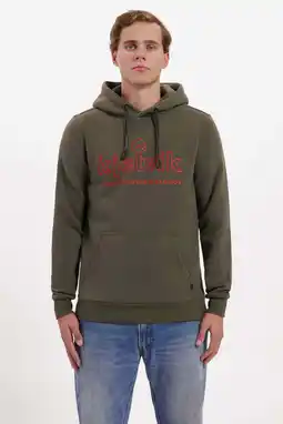 Wehkamp Kjelvik fleece hoodie Tebbe groen aanbieding