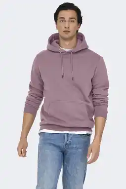 Wehkamp ONLY & SONS hoodie oudroze aanbieding