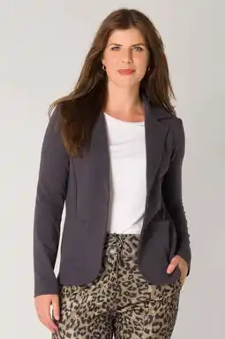 Wehkamp ES&SY rechtvallende blazer grijs aanbieding