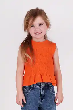 Wehkamp The New Chapter mouwloze top oranje aanbieding
