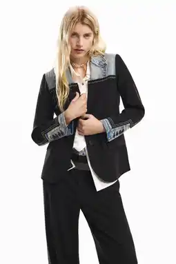 Wehkamp Desigual regular blazer zwart aanbieding