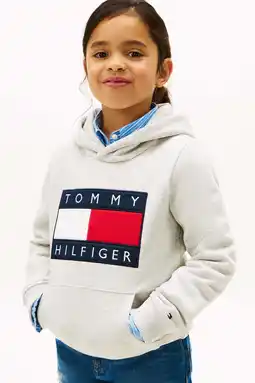 Wehkamp Tommy Hilfiger hoodie lichtgrijs aanbieding