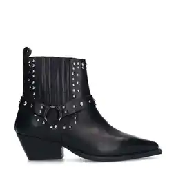 Wehkamp Sacha leren cowboylaarzen zwart aanbieding