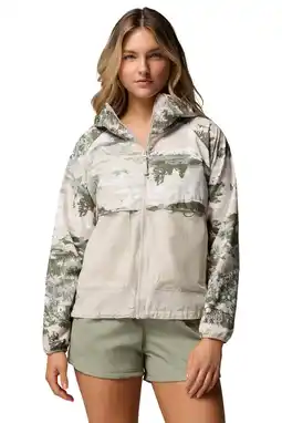 Wehkamp Columbia jas Spire Valley beige/groen aanbieding