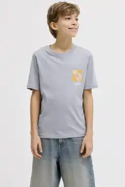 Wehkamp JACK & JONES JUNIOR T-shirt grijsblauw aanbieding