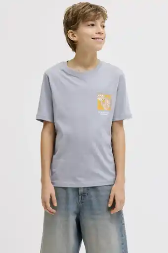 Wehkamp JACK & JONES JUNIOR T-shirt grijsblauw aanbieding