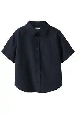 Wehkamp NAME IT MINI regular casual overhemd donkerblauw aanbieding
