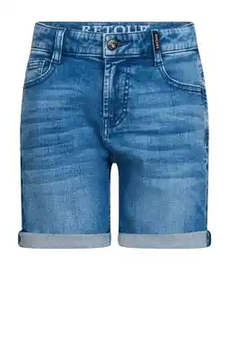 Wehkamp Retour Jeans denim relaxed short dark blue denim aanbieding