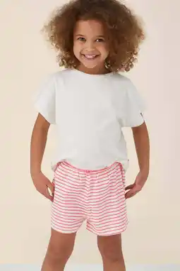 Wehkamp Little Label shortama roze / wit aanbieding