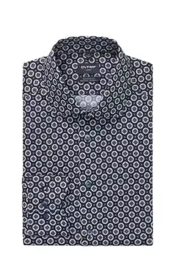 Wehkamp Olymp Slim casual overhemd donkerblauw aanbieding
