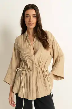 Wehkamp Claudia Sträter blouse zand aanbieding