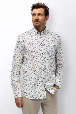 Wehkamp State of Art Regular casual overhemd ecru aanbieding