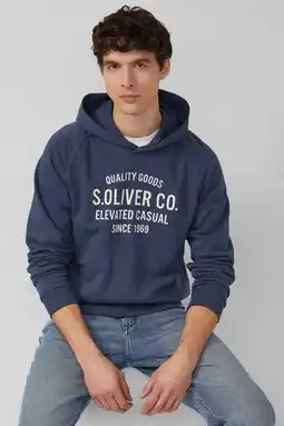 Wehkamp s.Oliver hoodie donkerblauw aanbieding