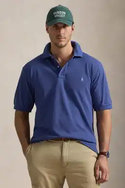 Wehkamp Polo Ralph Lauren Big & Tall regular polo Plus Size blauw aanbieding