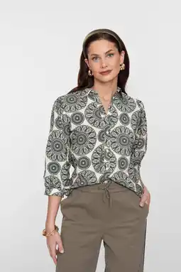 Wehkamp Geisha blouse groen aanbieding