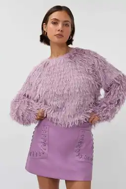 Wehkamp Studio AMAYA gebreide trui lila aanbieding