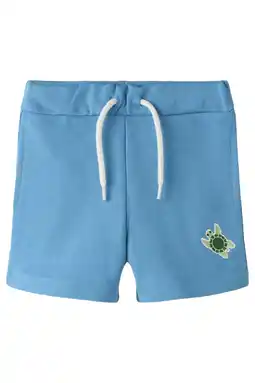 Wehkamp NAME IT MINI regular sweatshort blauw aanbieding