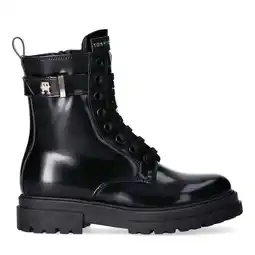 Wehkamp Tommy Hilfiger veterboots zwart aanbieding