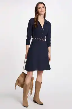 Wehkamp Morgan blousejurk marineblauw aanbieding