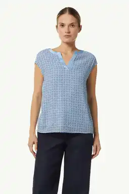 Wehkamp comma top lichtblauw aanbieding