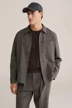 Wehkamp WE Fashion geruit overshirt bruin aanbieding