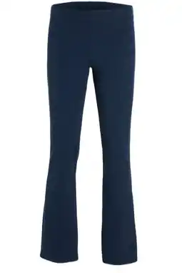 Wehkamp Anytime flared legging donkerblauw melange aanbieding