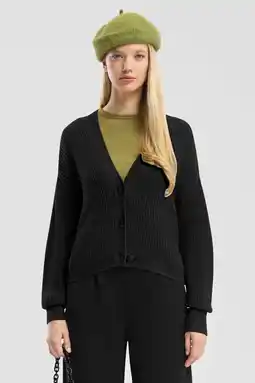 Wehkamp QS vest zwart grof gebreid aanbieding