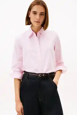 Wehkamp Tommy Hilfiger gestreepte blouse roze aanbieding