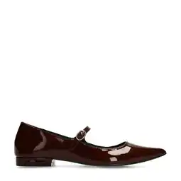 Wehkamp Sacha Mary Jane's lak loafers bruin aanbieding