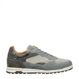 Wehkamp Van Lier Ravello leren sneakers grijsblauw aanbieding
