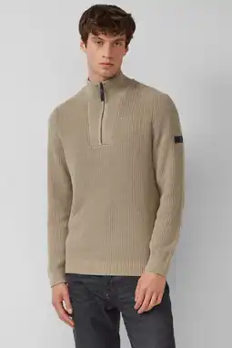 Wehkamp s.Oliver trui grof gebreid beige aanbieding