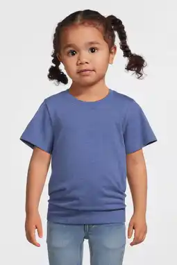 Wehkamp Anytime T-shirt blauw melange aanbieding