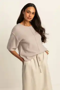 Wehkamp Expresso gebreide trui beige aanbieding