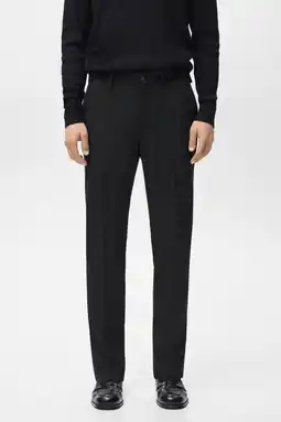 Wehkamp Mango Man slim chino zwart aanbieding