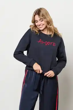 Wehkamp Co Woman sweater donkerblauw aanbieding