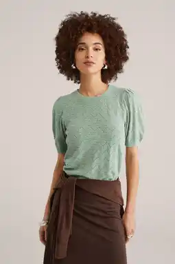 Wehkamp WE Fashion pullover lichtgroen ajour aanbieding