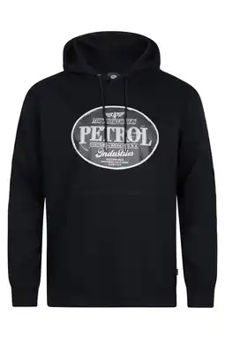 Wehkamp Petrol industries Plus Size hoodie zwart aanbieding