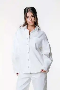 Wehkamp Colourful Rebel denim blouse wit aanbieding