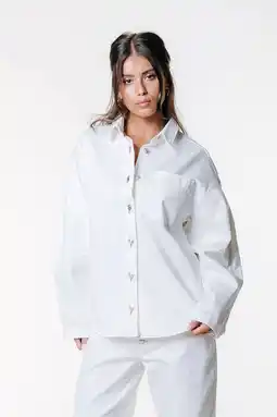 Wehkamp Colourful Rebel denim blouse wit aanbieding