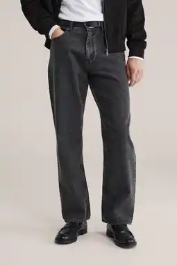 Wehkamp WE Fashion loose fit jeans black denim aanbieding