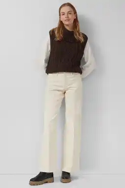 Wehkamp s.Oliver wide leg jeans beige aanbieding