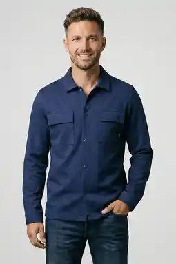 Wehkamp Cars regular fit overshirt - donkerblauw aanbieding