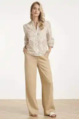 Wehkamp Smashed Lemon blouse met paisley print beige aanbieding