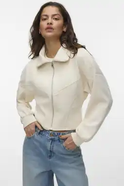 Wehkamp VERO MODA gebreid vest ecru aanbieding