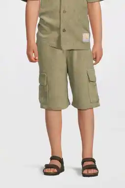Wehkamp Me & My Monkey short van badstof khaki aanbieding
