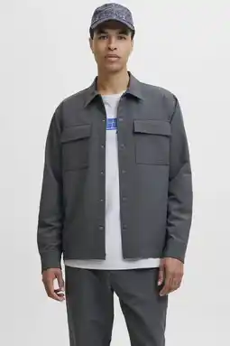 Wehkamp JACK & JONES CORE relaxed casual overhemd antraciet aanbieding